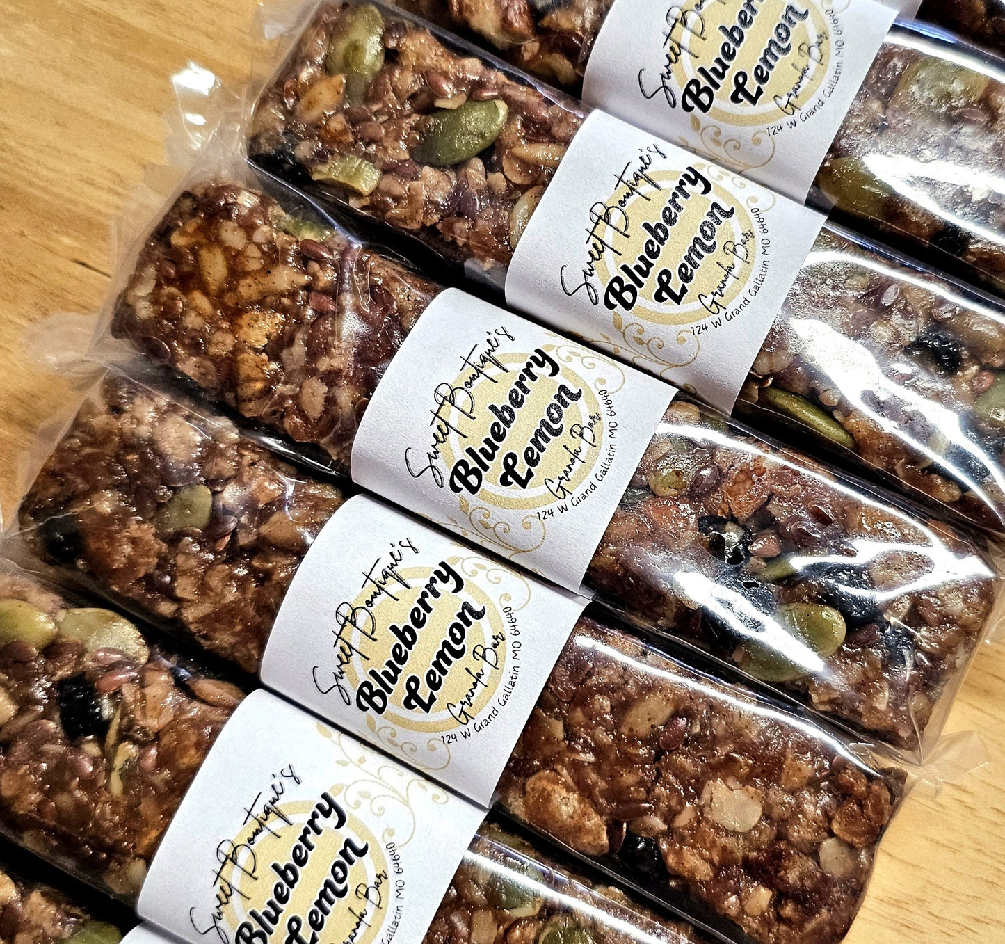 Blueberry Lemon Granola Bars - Healthy Snacks