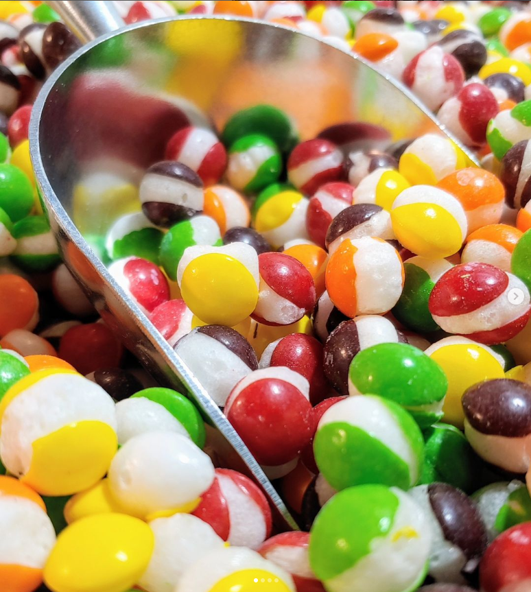 A scoop of Freeze Dried Frittles